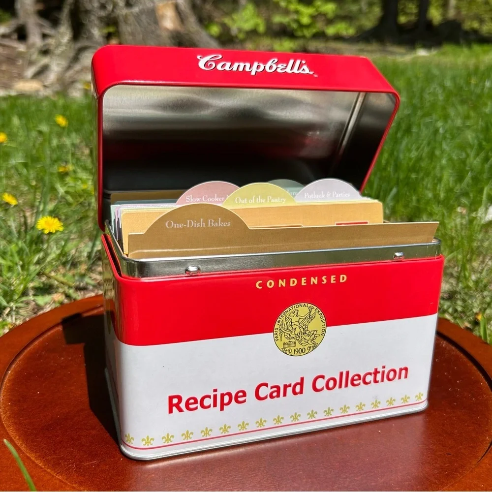 Campbell’s Recipe Card Tin With Recipes | Complete Collection | 2007